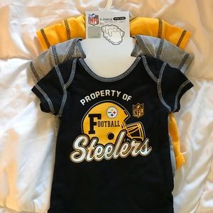 Steelers football onesies